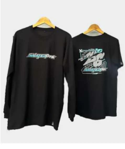 Kaos hitam KYB lengan panjang dan pendek