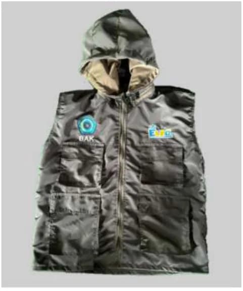 Rompi berhoodie Unimus berbahan Taslan waterproof